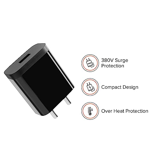 Mi 5V Charger|10W Wall Charger with USB Cable|Compatible for Mobile, Headphones, TWS, Game Console, Power Banks|Fast Charging + Quick Data Transfer+BIS Certified|(Adapter+USB to Micro USB Cable)-Black Mi 5V Charger|10W Wall Charger with USB Cable|Compatible for Mobile, Headphones, TWS, Game Console, Power Banks|Fast Charging + Quick Data Transfer+BIS Certified|(Adapter+USB to Micro USB Cable)-Black